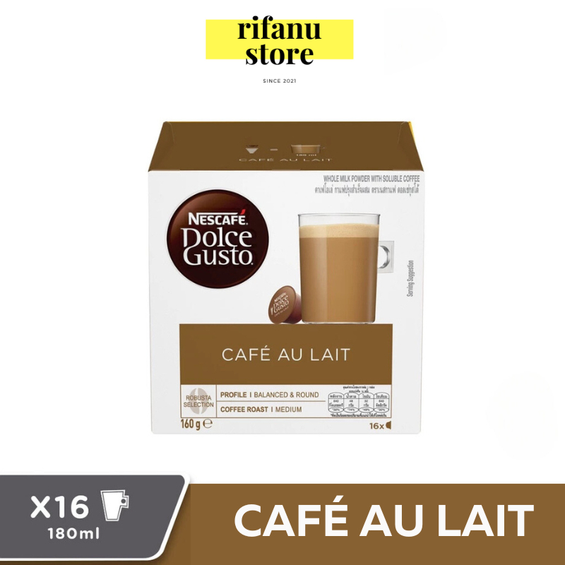 

Nescafe Dolce Gusto Cafe Au Lait Capsule Kopi Kapsul NDG Original