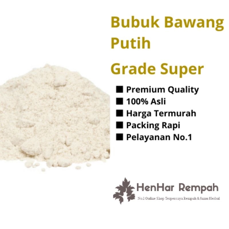 

Bawang Putih Bubuk GRADE SUPER | Garlic Powder 250 gram & 500 gram
