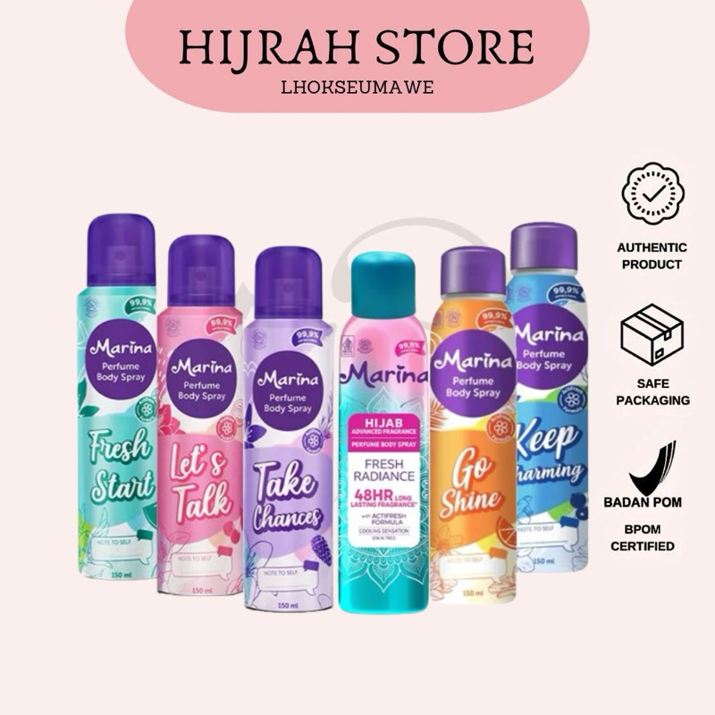 🩷HIJRAH STORE🩷marina perfume body spray