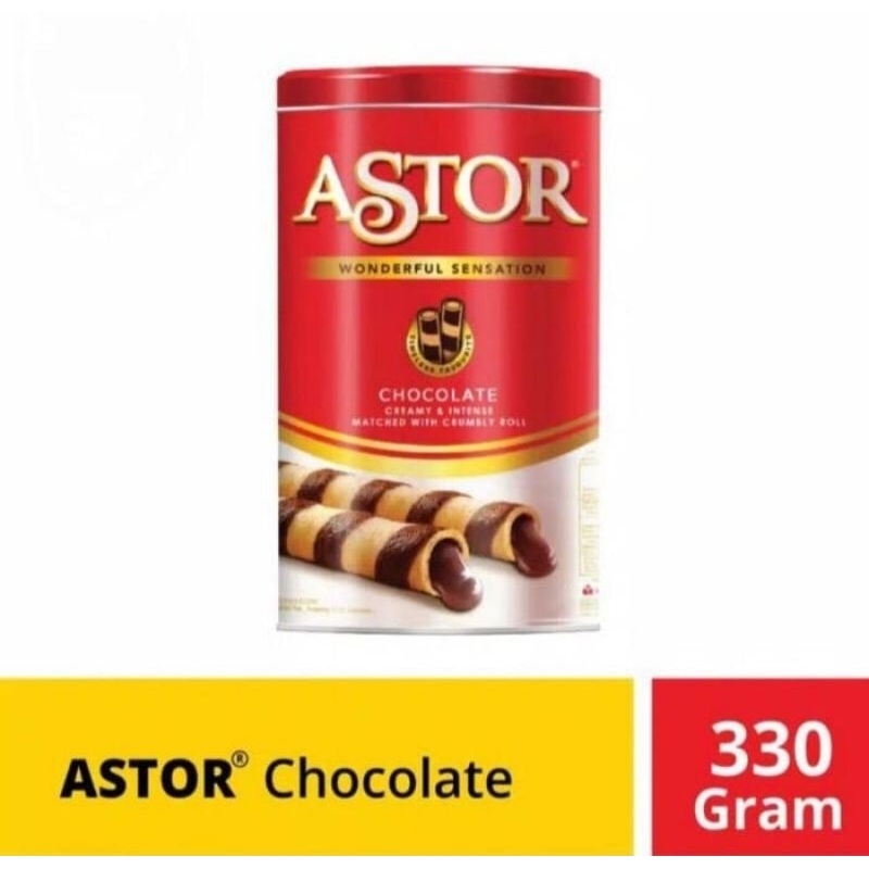 

Astor chocolate kaleng 330 gram