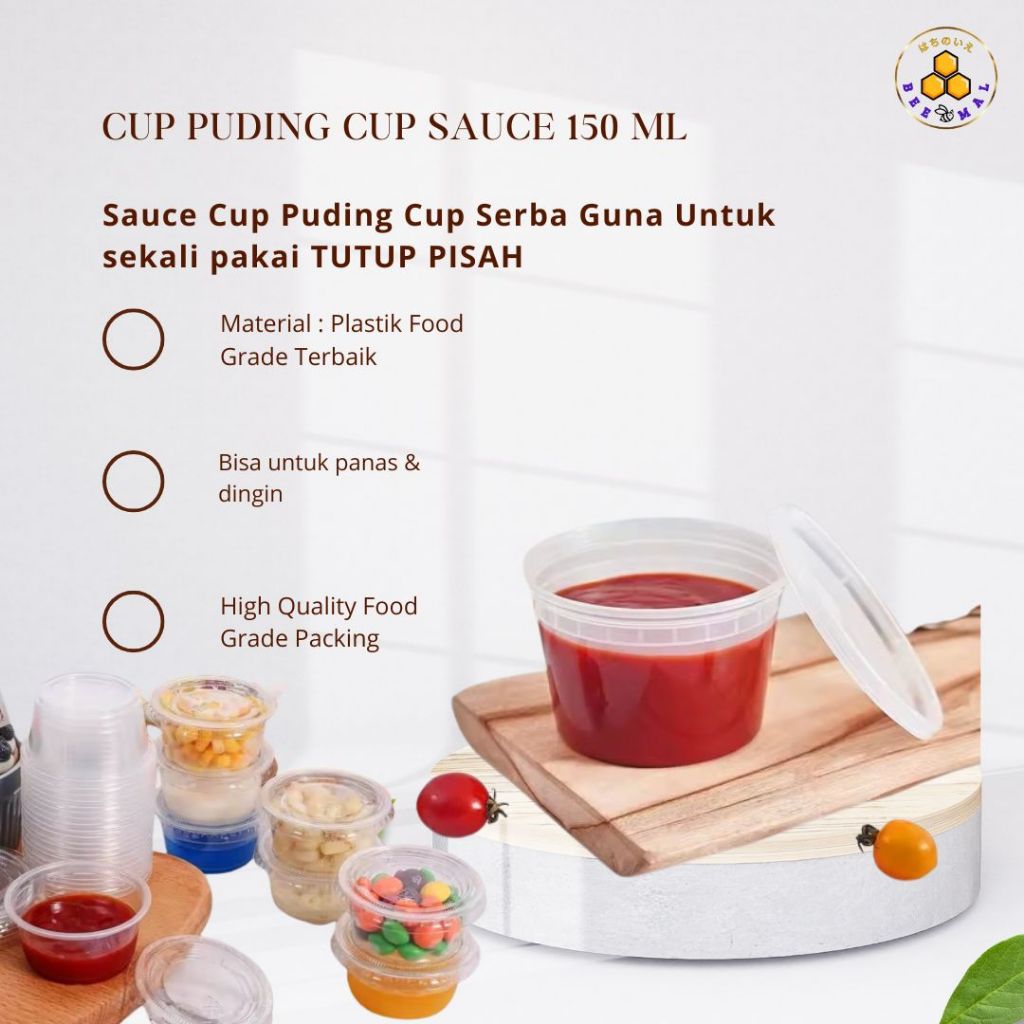 Cup Puding Cup Sauce  Tempat Sauce  Sambal Plastik Tempat Puding Jelly Ager Container Food Grade