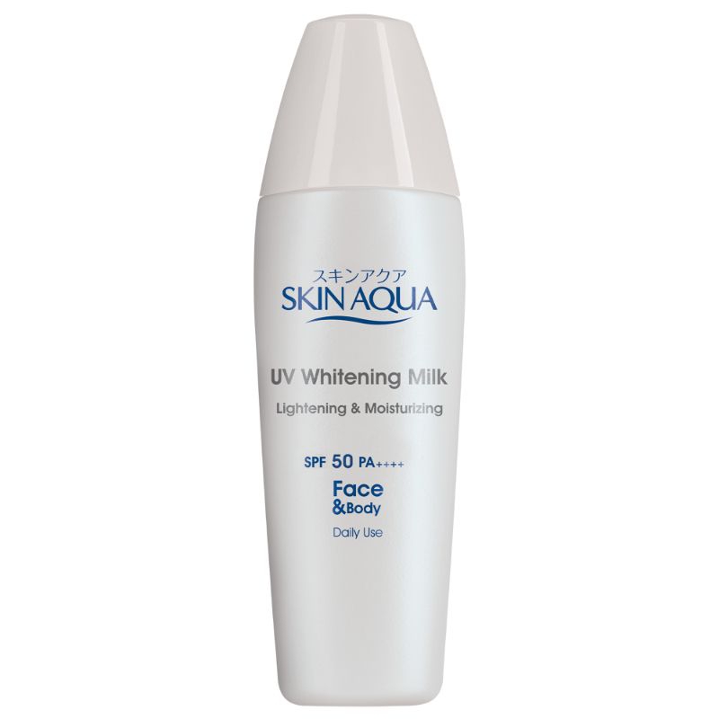 Skin Aqua sunscreen/sunscreen tutup putih/skin Aqua sunscreen spf 50pa++++/lightening and moisturizi