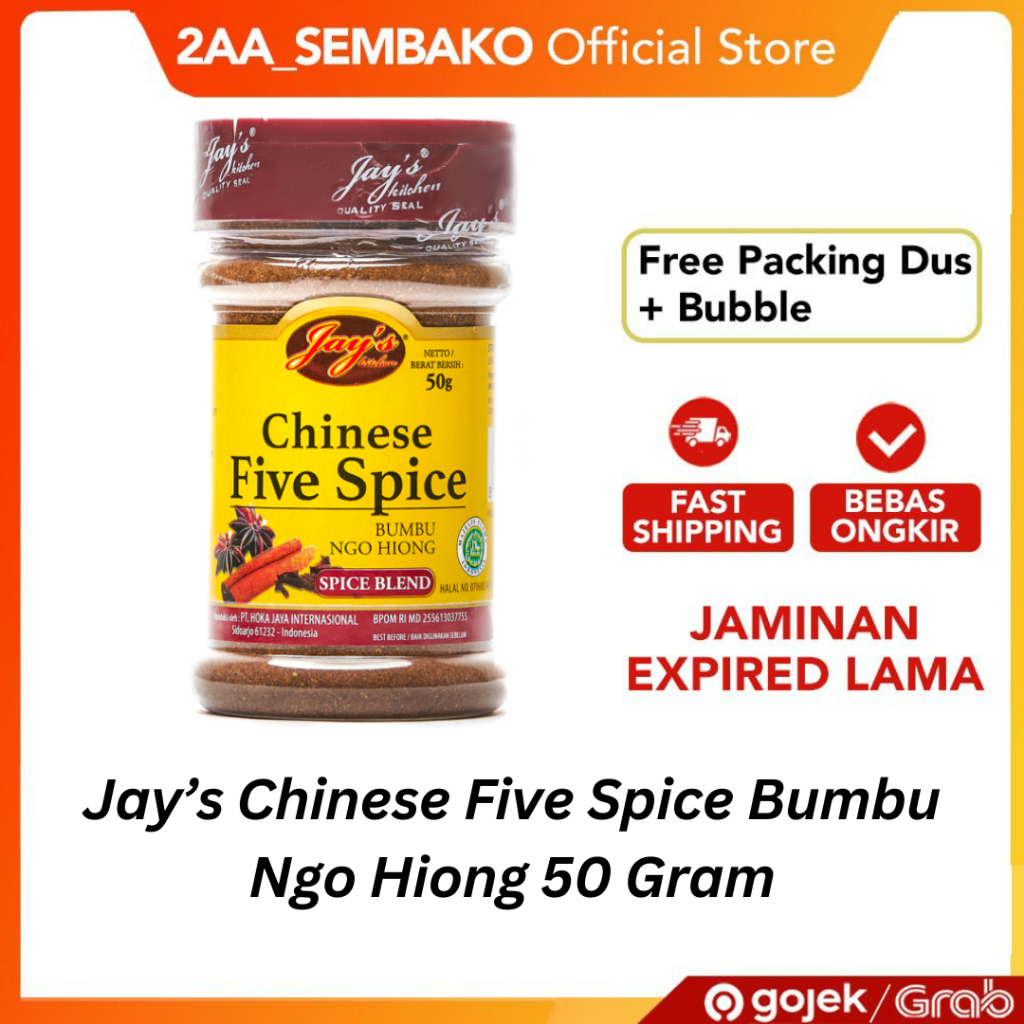 

Jay’s Chinese Five Spice Bumbu Ngo Hiong 50 Gram