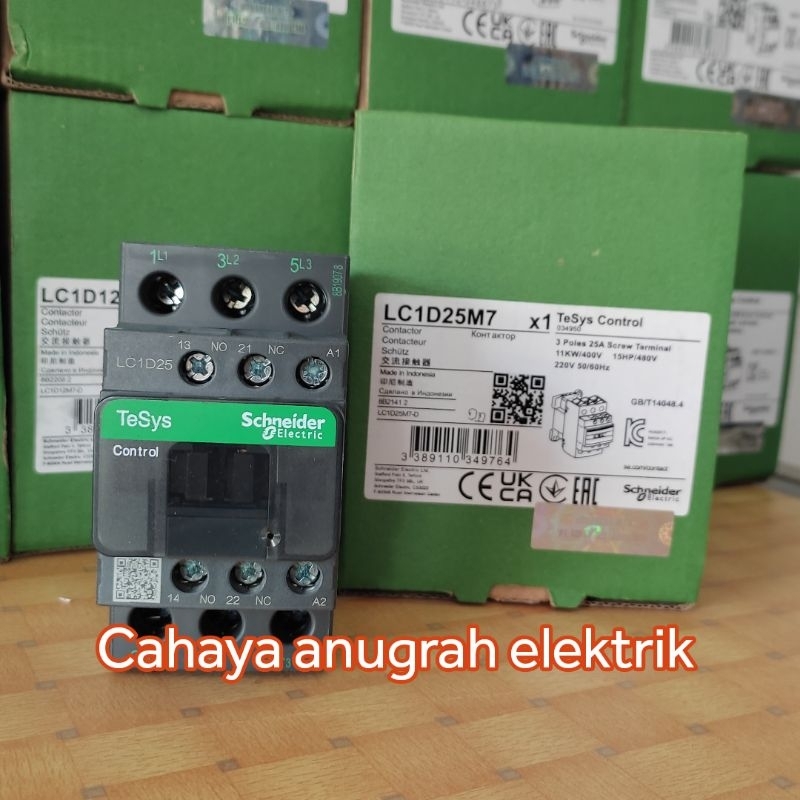 SCHNEIDER CONTACTOR LC1D25M7 40A KONTAKTOR LC1D25 M7 220VAC ORIGINAL