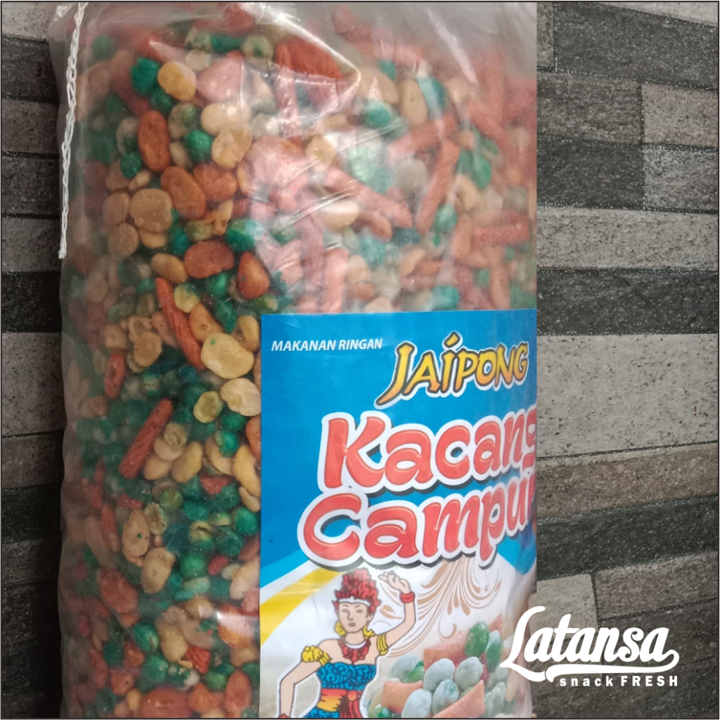 

PROMO!!! 4KG KACANG CAMPUR JAIPONG MIX NUTS KACANG POLONG IJO KACANG KORO KUPAS STIK PANGPANG