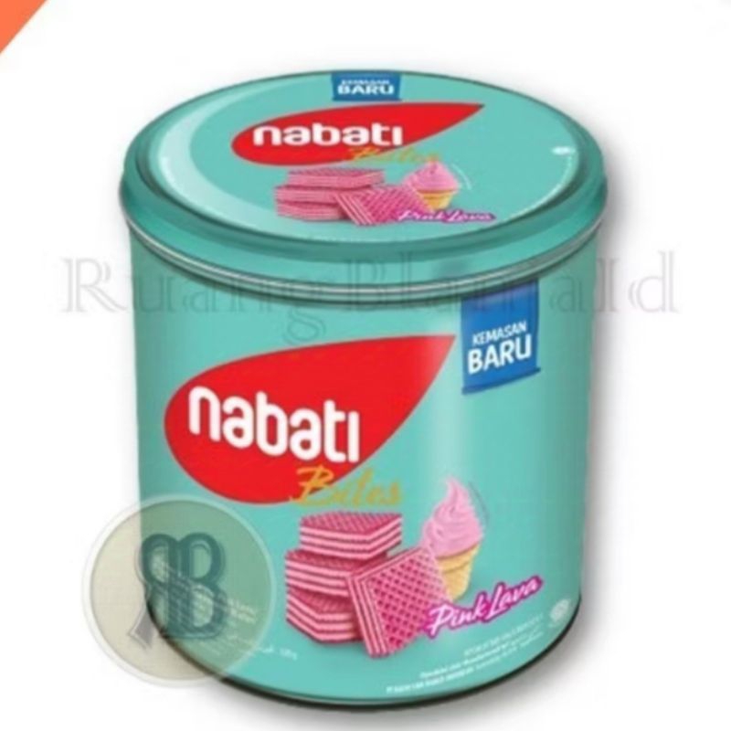 

NABATI wafer kaleng Pink lava