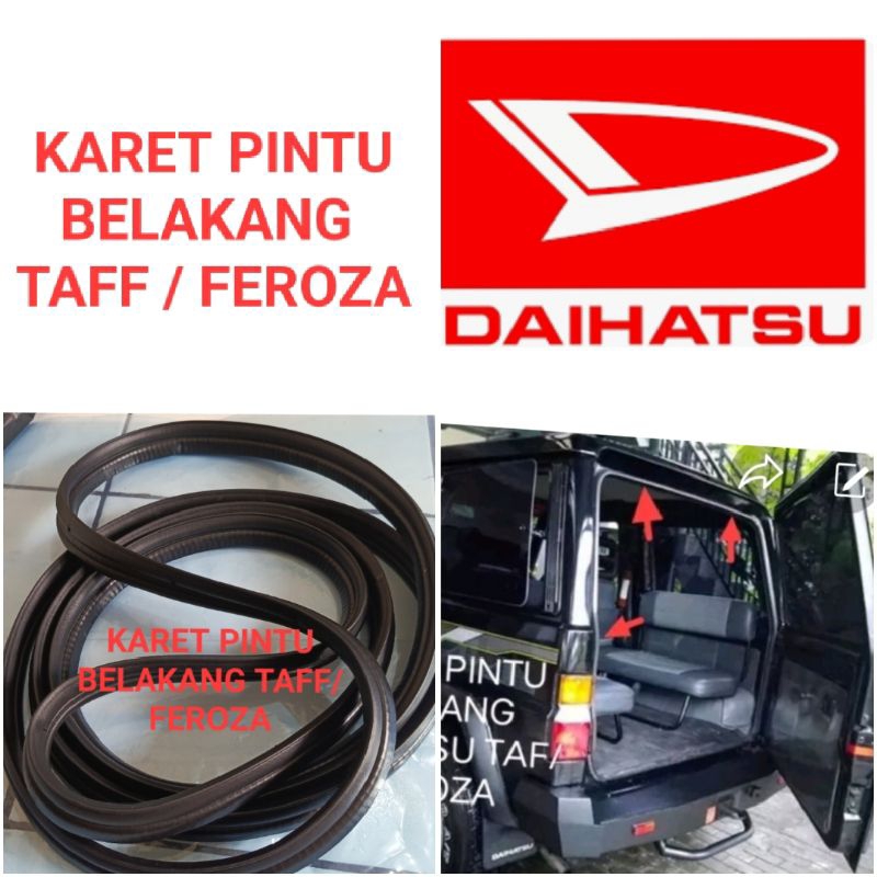 KARET BALON PINTU BLAKANG DI BAGIAN BODI MOBIL TAFF/FEROZA ORIGINAL