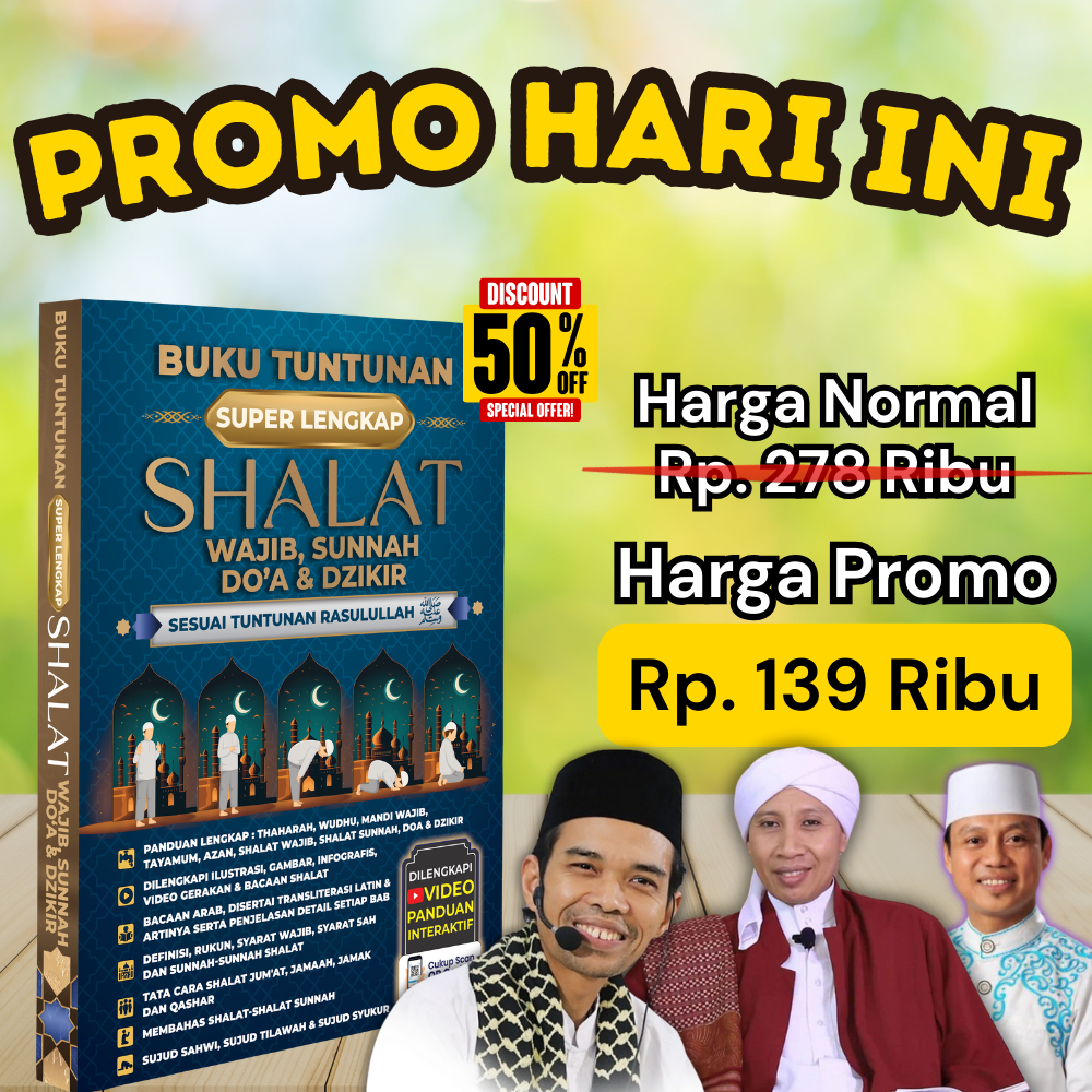 BUKU ORIGINAL BERWARNA - PANDUAN LENGKAP SHOLAT WAJIB, SUNAH DOA DAN DZIKIR