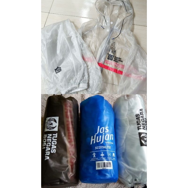 Jas Hujan Tugas Negara Bos ORIGINAL Mantel Hujan TNB Tebal Berkualitas
