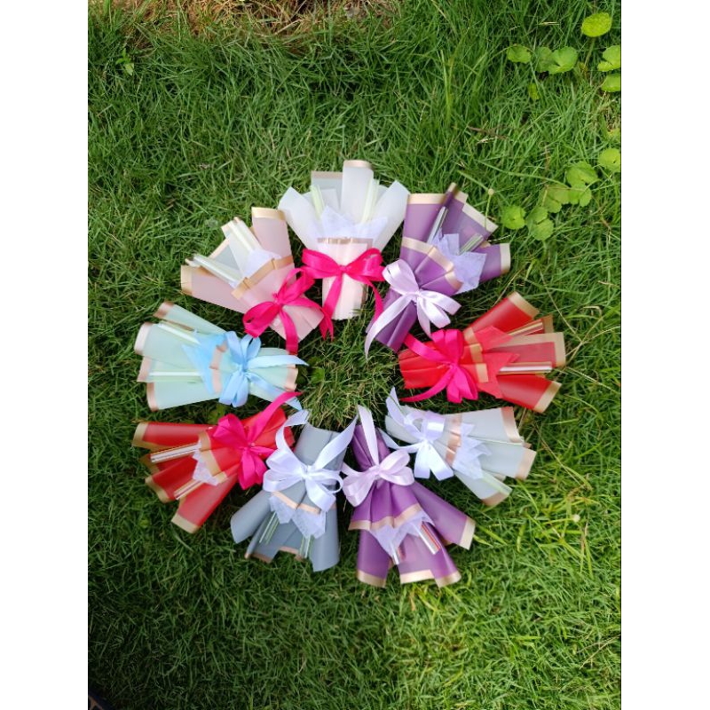 

buket mini angpao/amplop lebaran idul Fitri/ isi 12 pcs warna warni