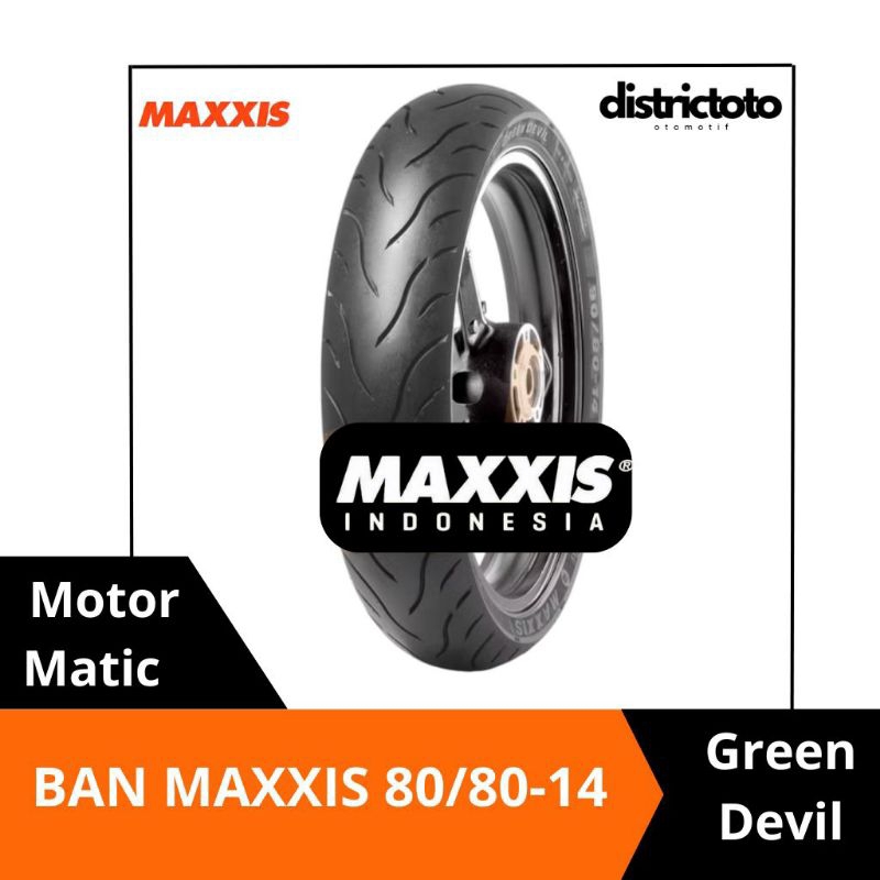 Maxxis Green Devil 80/80-14 Ban Maxxis Green Devil MA-GI Tubeless 80/80 Ring 14 Ban Motor Maxxis Ban