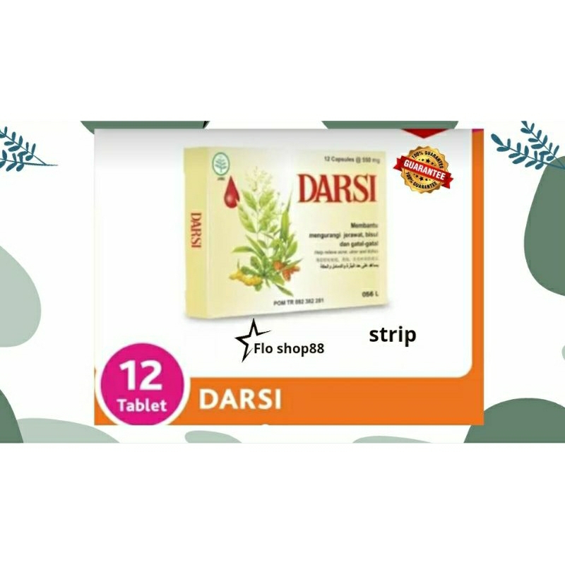 A - DARSI PEMBERSIH DARAH / DARSI KAPSUL JERAWAT / DARSI / DARSI KAPSUL / DARSI PEMBERSIH DARAH KAPS