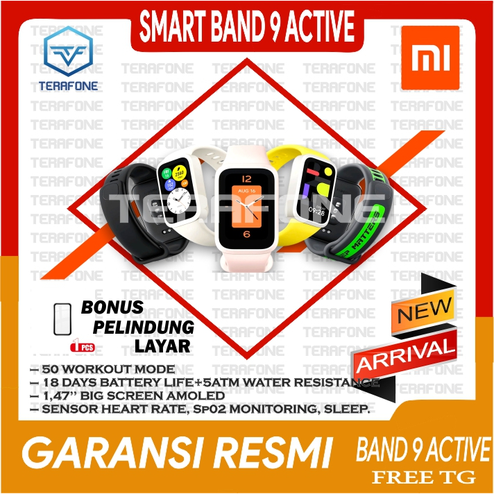 XIAOMI SMARTBAND 9 ACTIVE | XIAOMI SMARTBAND 9 ACTIVE GARANSI RESMI TERMURAH