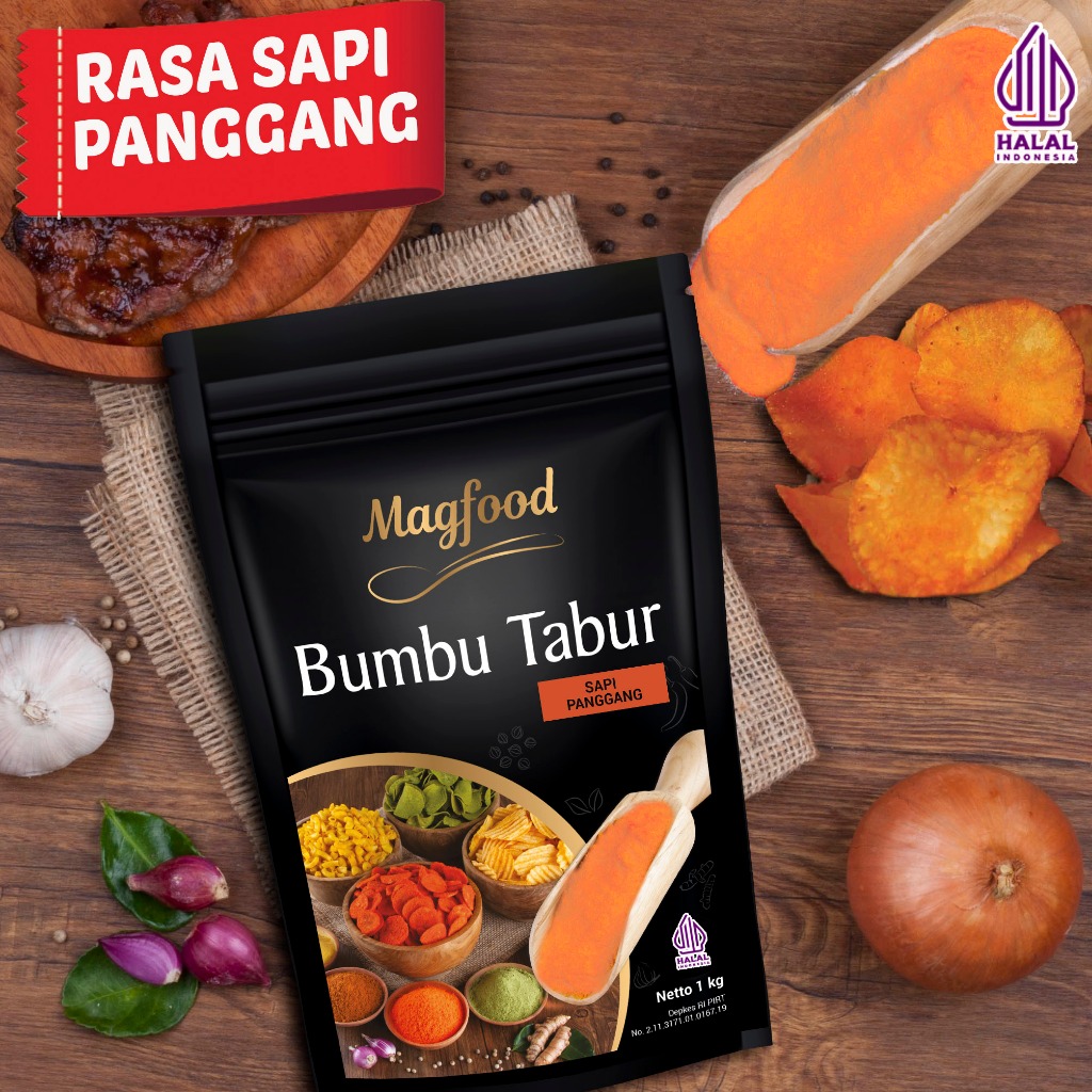 

Magfood Bumbu Tabur Rasa Sapi Panggang [100g / 500g / 1kg]