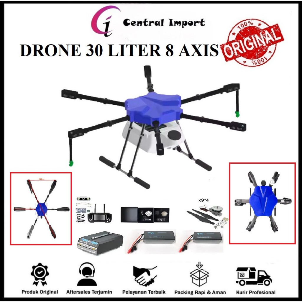 TYI agriculture Drone 30 Liter 8 Axis - Drone Pertanian perkebunan - Drone Sprayer