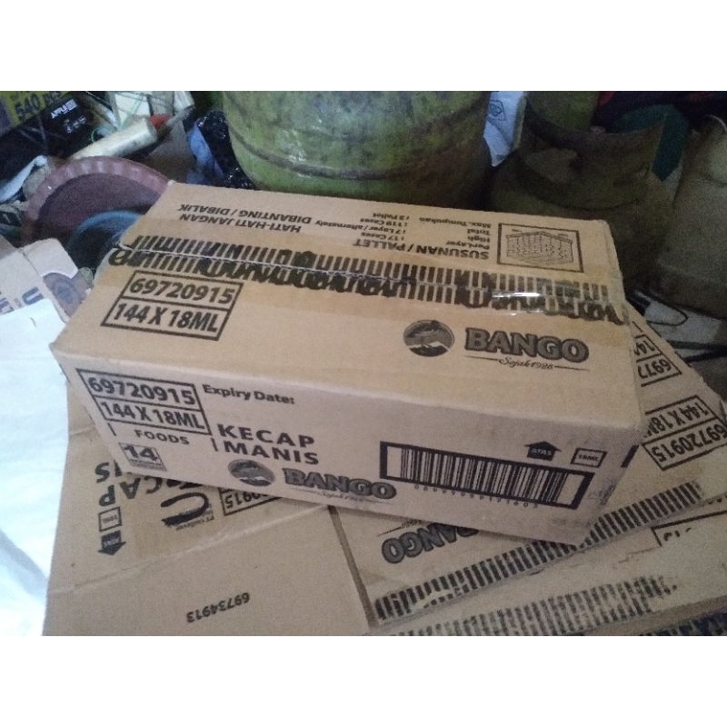 

KARDUS BEKAS kecap cap BANGO 32 cm x 8 cm x 12 cm