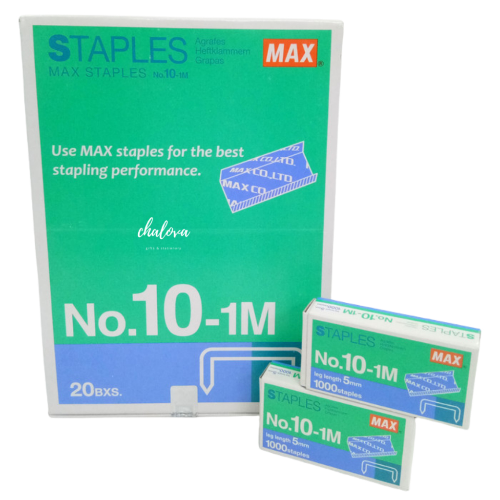 

[SLOP] ISI STAPLER NO 10 MAX / ISI STAPLES NO 10 ISI JEPRETAN / ISI HEKTER ISI 20 PCS