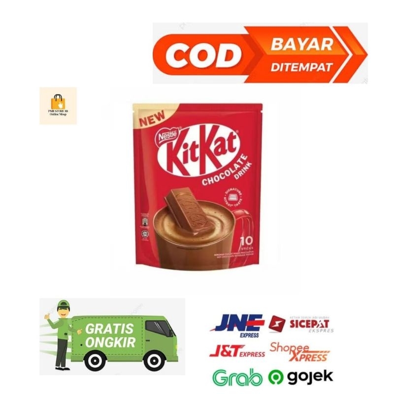 

KitKat Drink Hot Chocolate Nestle Minuman Susu Cokelat Panas Kit Kat New Premium isi 10 saset