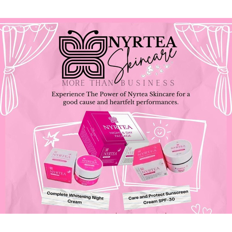 PAKET JOIN NYRTEA - 1 BOX MIX NIGHT & DAY CREAM [PLUS PIN] - Cream Pagi Malam kemasan 12gr (2 Sunscr