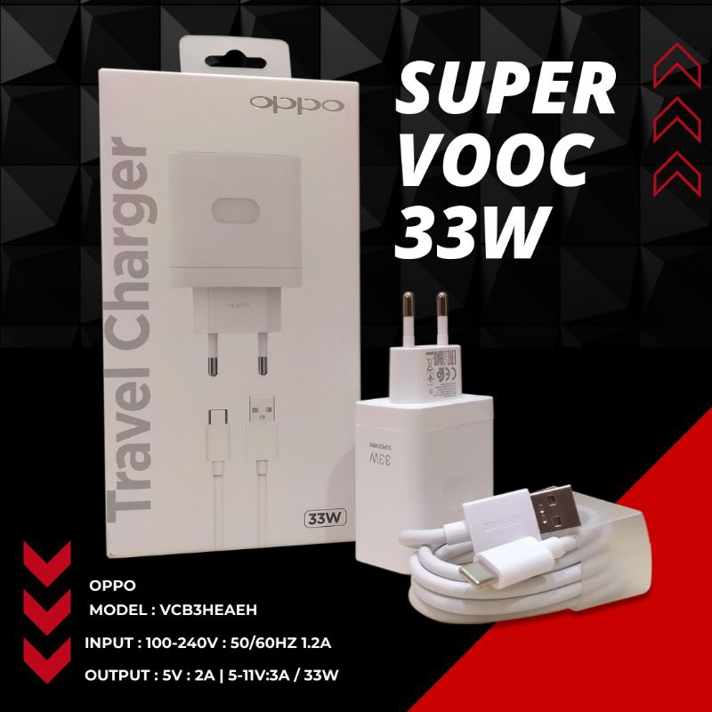 CHARGER OPPO RENO 7Z RENO 7 4G RENO 8Z RENO 84G 33W SUPER VOOC USB TYPE C ORIGINAL