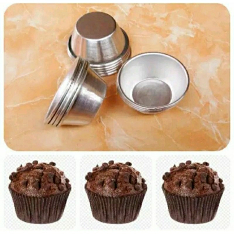 cetakan bolu kukus mekar/cetakan bolu kukus pendek polos/ cetakan muffin polos