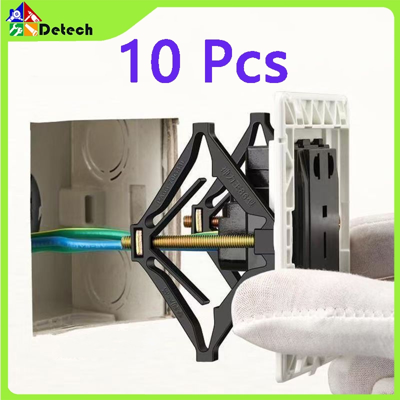 10PCS Per Dinding Tanpa Inbow Kotak Perbaikan Sekrup Steker Switch Soket Kotak Pengganti Tempel Dala