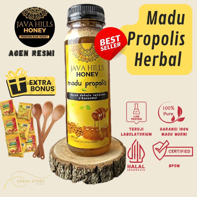 

Java hills honey madu propolis herbal original asli untuk alergi diabetes hipertensi kolesterol 320gr | Javahills Honey Herbal ORI anak dan dewasa propolis asli murni tanpa campuran | Javahillshoney menambah energi imunitas detoksifikasi alami Mumtaz java