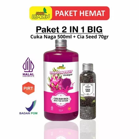 

Paket Diet Sehat BUNDLING Cuka Apel + Chia Seed ( ALL VAriant ) By Suur Lemoen ID / Paket 2 in 1 Original Untuk Kesehatan Original Paket Minuman Sehat Bernutrisi