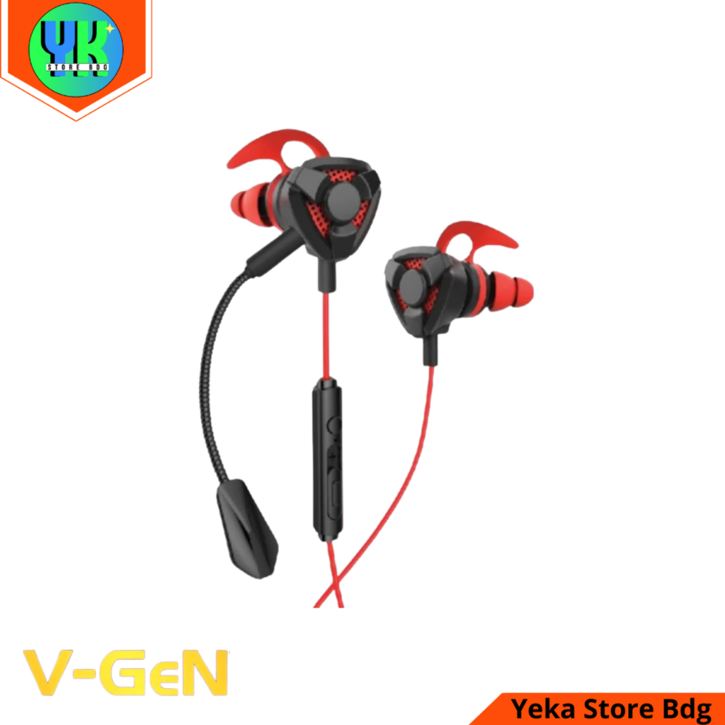 HANDSFREE VGEN VEP1-37 Microphone Headset V-Gen Gaming Wired Earphone With Microphone
