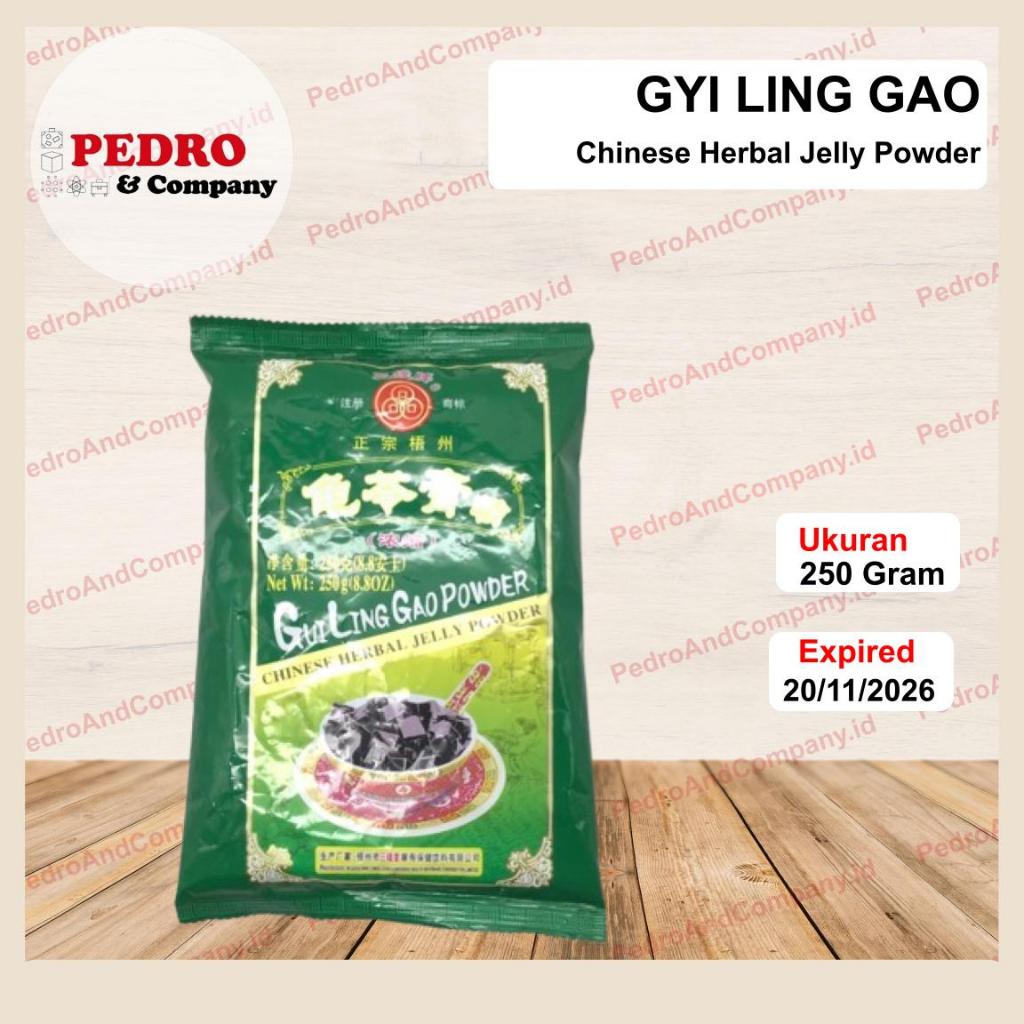 

Gyi Ling Gao Powder chinese herbal jelly 250 gram bubuk cincau hitam