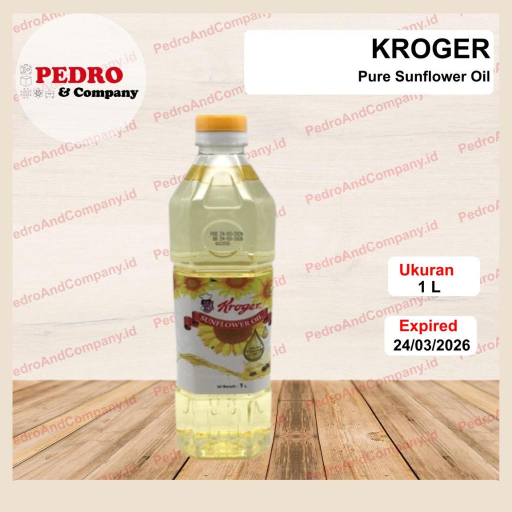 

Kroger Sunflower oil 1 liter minyak biji bunga matahari sun flower seed oil