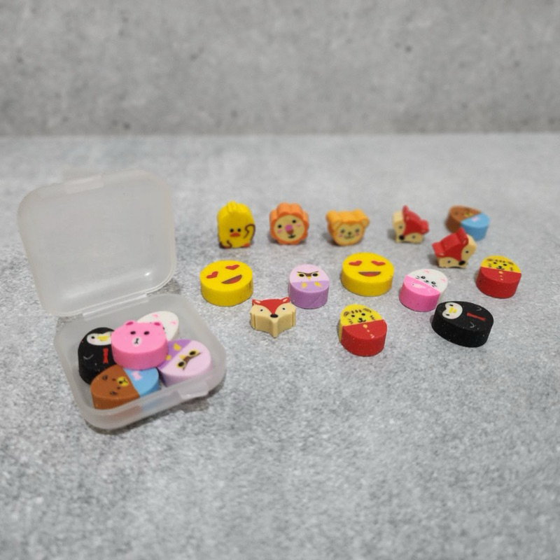 

Paket Penghapus Mini karakter