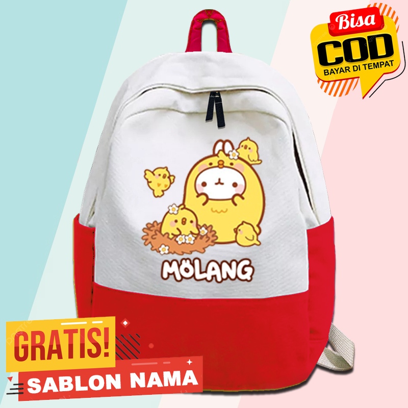 Tas Ransel Tas Sekolah Anak Motif Molang