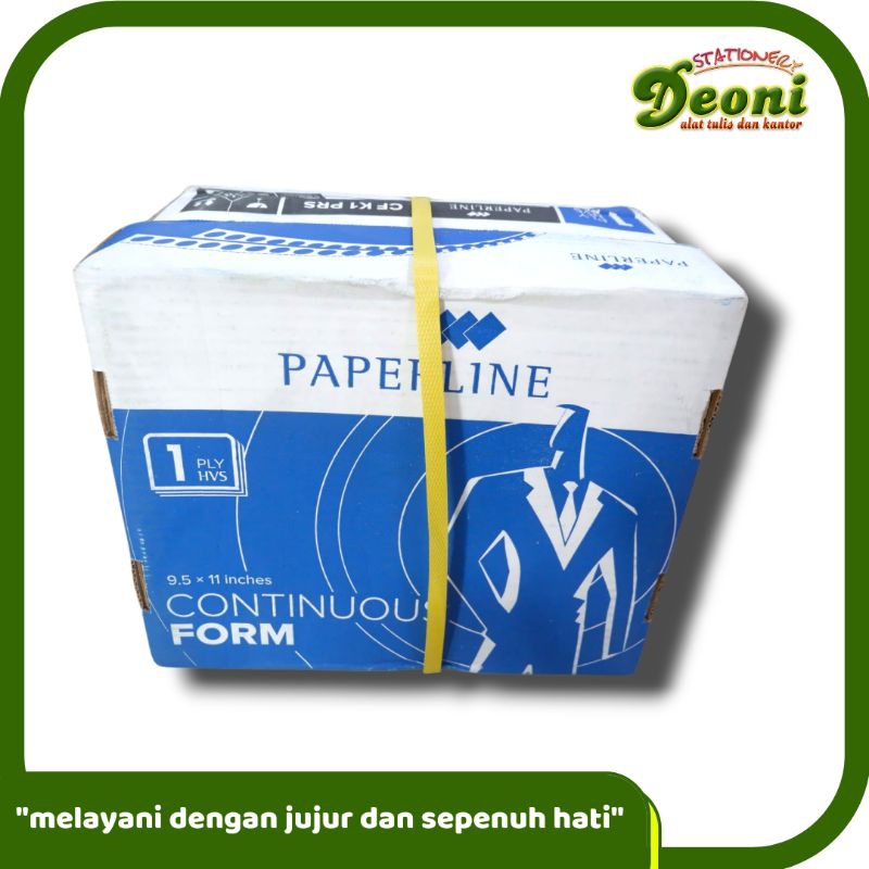 

PAPERLINE Kertas Continuous Form / Kertas Printer Kasir 9.5 x 11 Inches 1 Ply (2.000 Lembar)