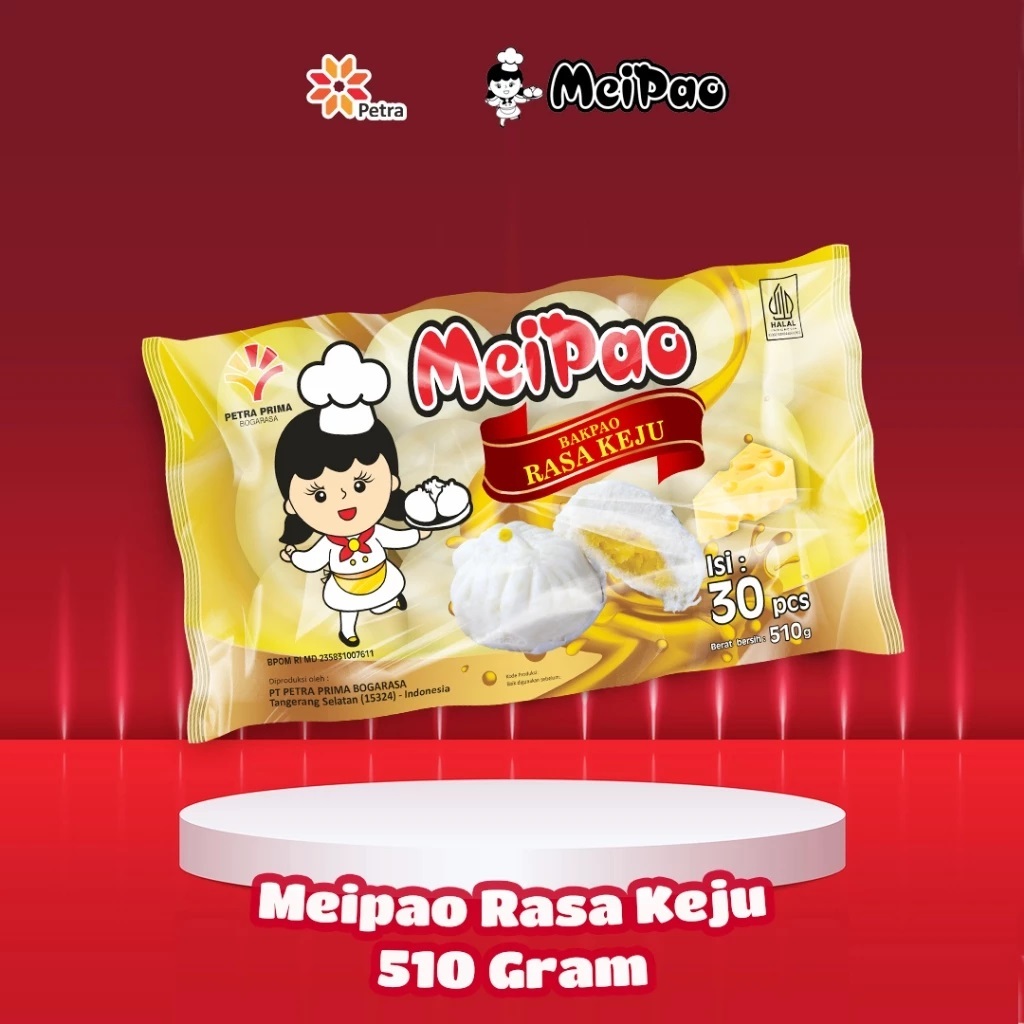 

MEIPAO Bakpao Mini Rasa Keju 510 Gram