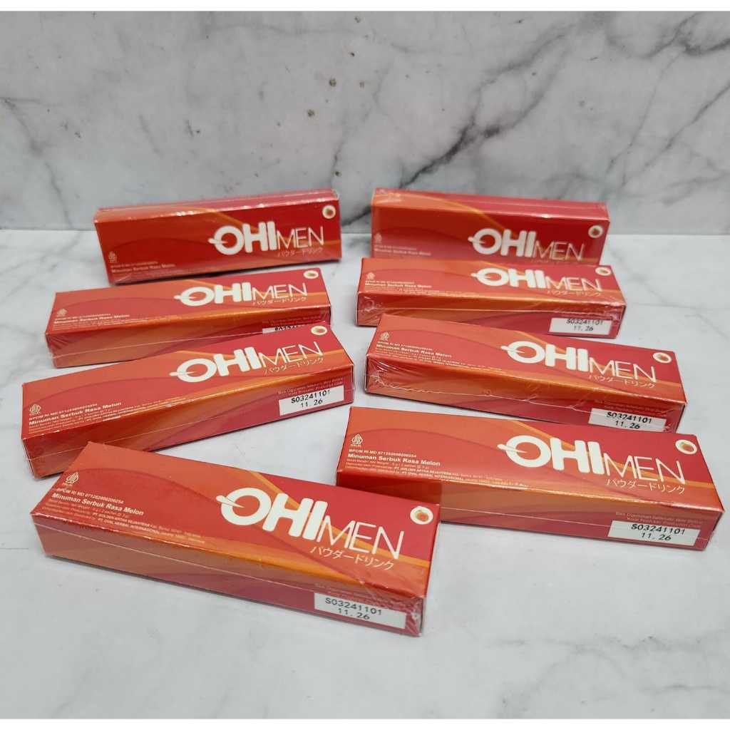 OHImen Minuman Suplemen Serbuk Herbal Pria Stamina & Vitalitas BPOM 100% Original Isi 2 Sachet / Box