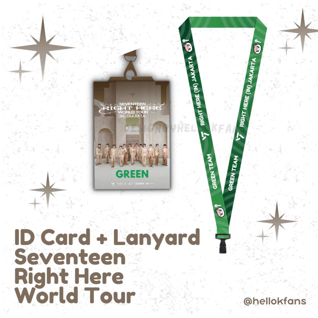 

LANYARD + ID CARD SEVENTEEN RIGHT HERE WORLD TOUR IN JAKARTA (READY STOCK)