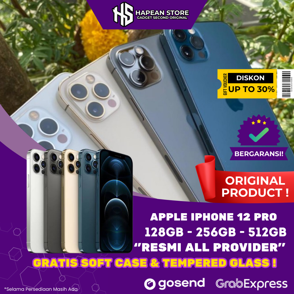 iPhone Second 12 Pro 128GB/ 256GB/512GB Second Original  Fulset