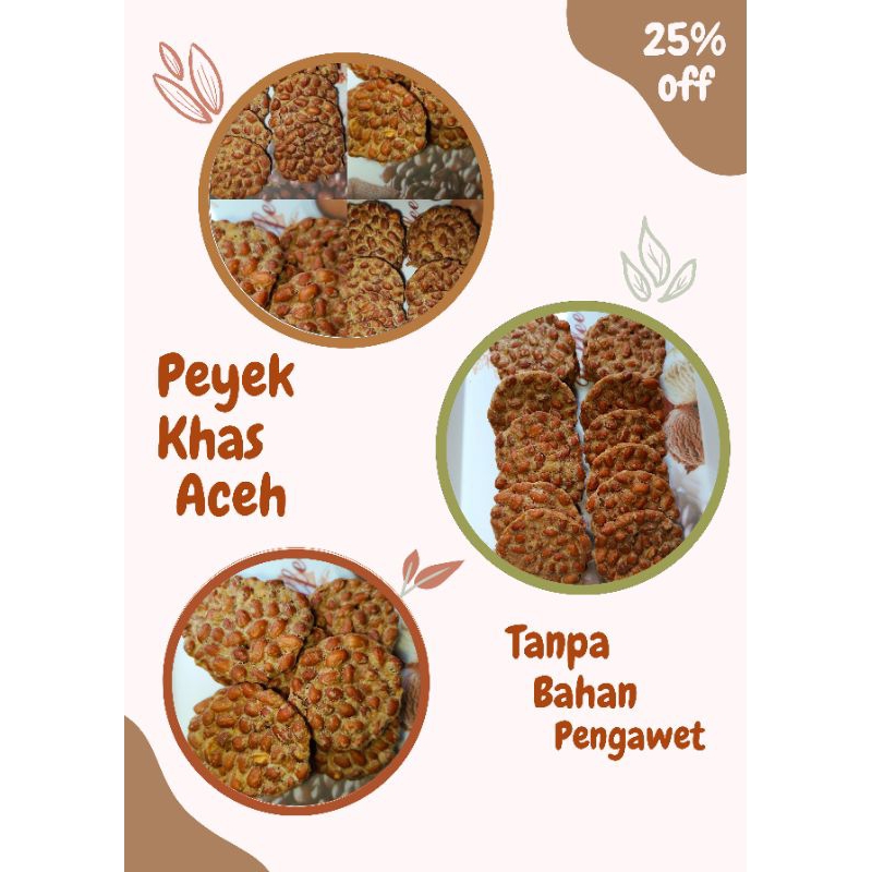 

BESTSELLER✅PEYEK KACANG BULAT KHAS ACEH ISI 40 BISA COD