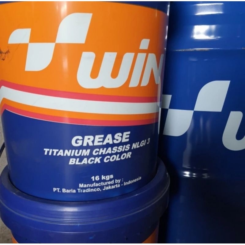Gemuk Win Chassis Grease Stampet Pelumas Gemuk Asli Win 16kg 1pail Black