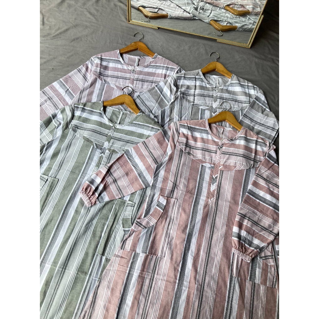 GAMIS SALUR KATUN HARUKA AMAYA DRESS TERBARU/COD/GAMIS KATUN TRISET TERBARU WANITA MUSLIMAH