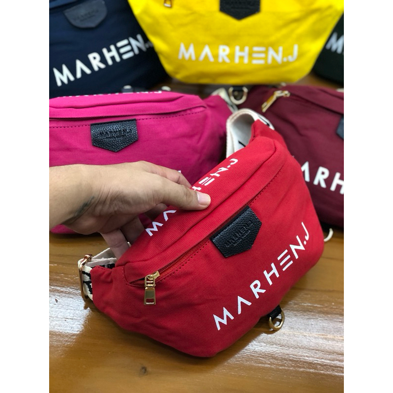 SUPER DEAL TAS WAITSBAG CANVAS WANITA/PRIA IMPORT FREE PAPERBAG UK 27X14 KODE 9018