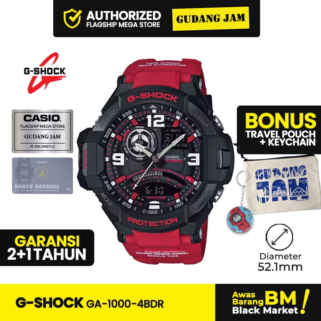 Jam Tangan G-Shock GA-1000-4BDR GA-1000-4B GA-1000 GA1000 GA 1000