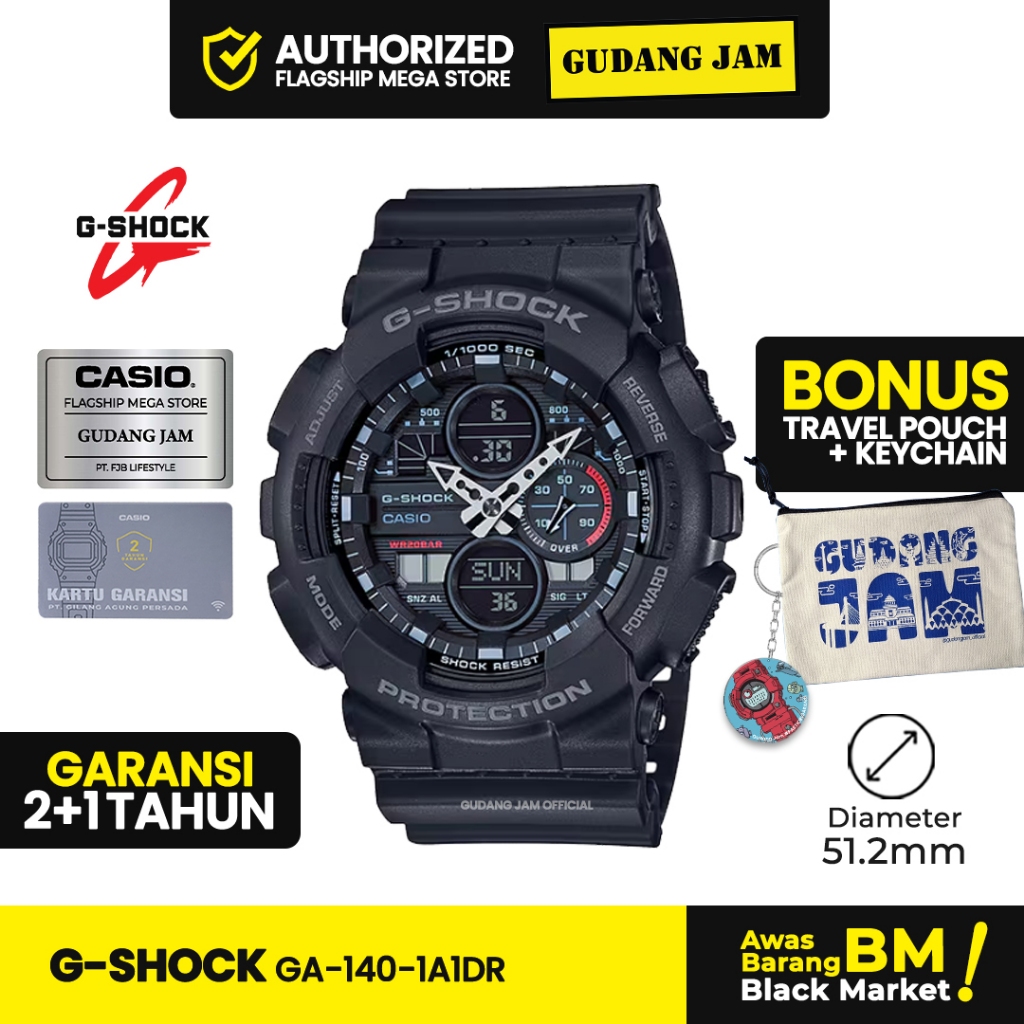 Jam Tangan G-Shock GA-140-1A1DR GA-140-1A1 GA-140 GA140 GA 140