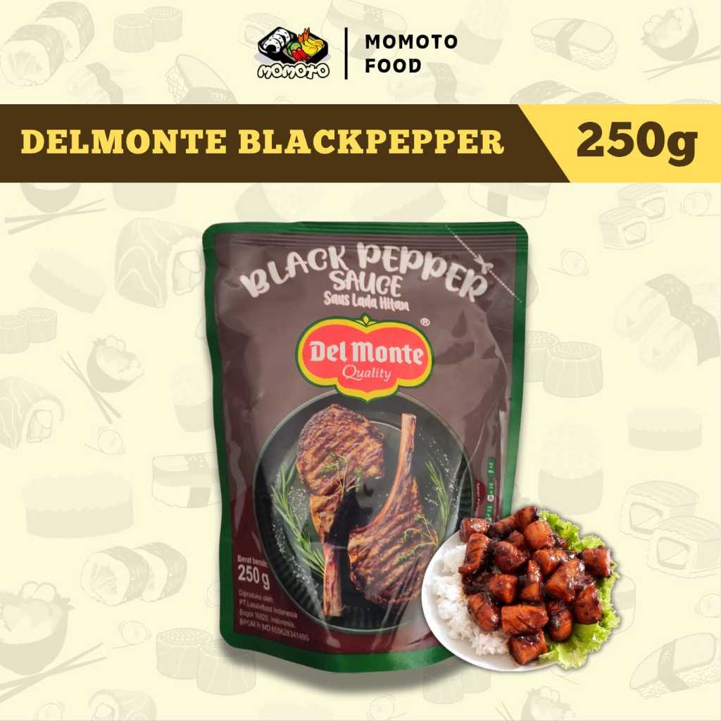 

DELMONTE DEL MONTE BLACK PEPPER SAUS SAUCE LADA HITAM 250 gr