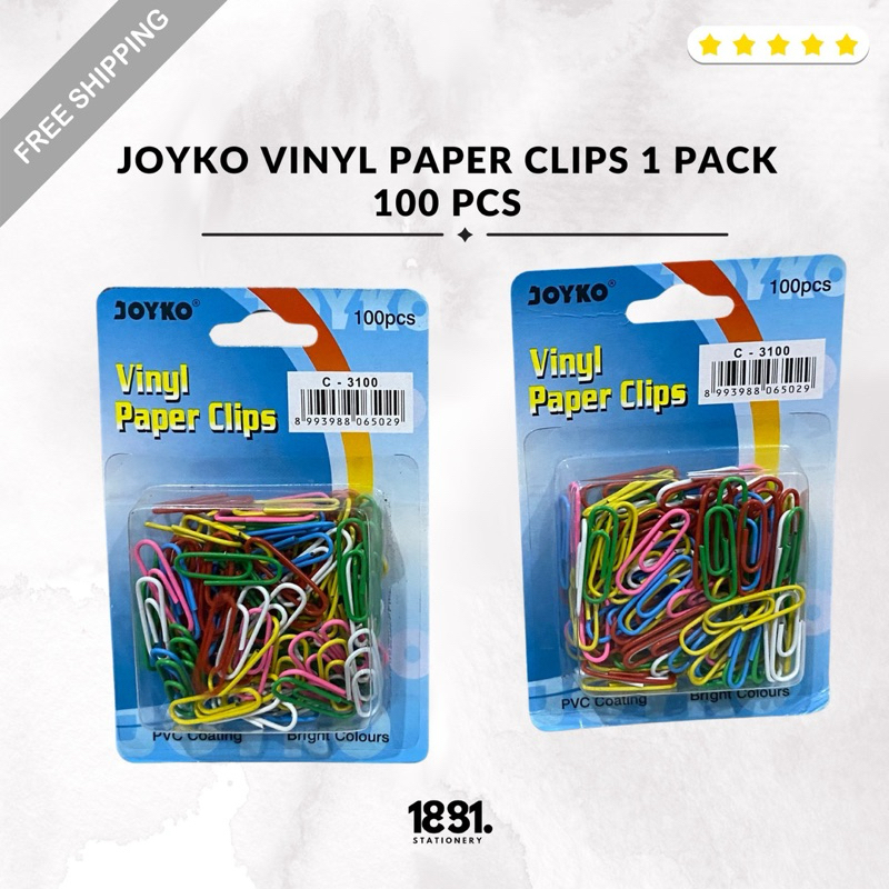 

Joyko Vinyl Paper Clips Warna Warni 1 Pack 100 Pcs