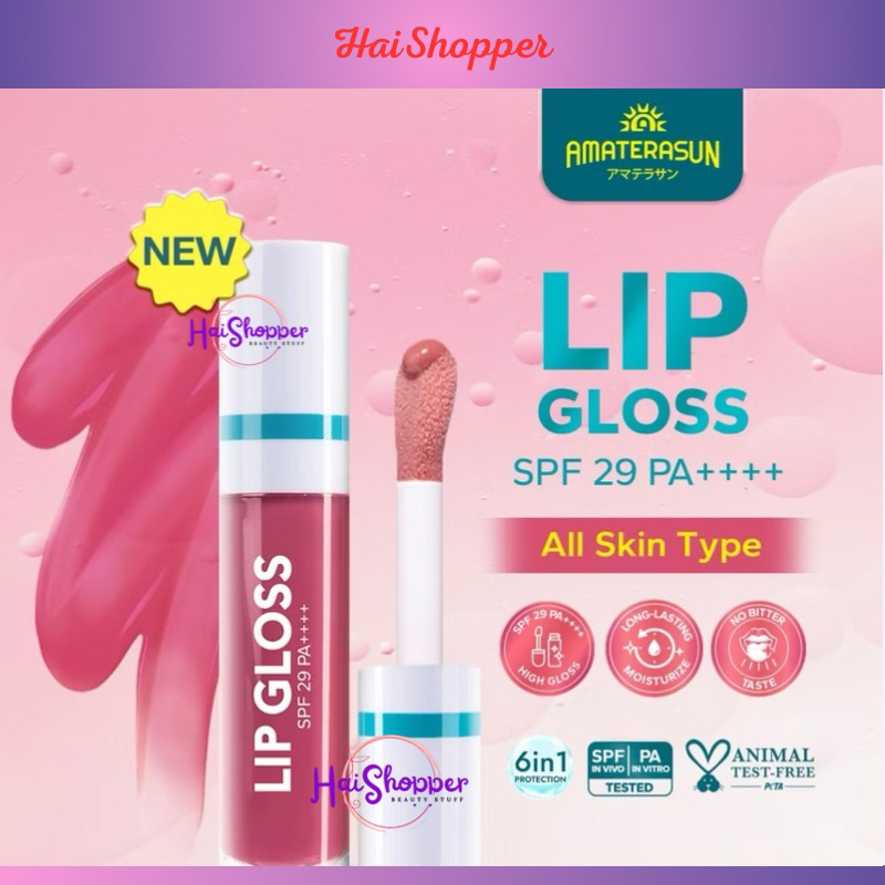 AMATERASUN Lip Gloss SPF29 PA++++ - Lip Gloss Amaterasun | Lip Tint | Amaterasun Lip SPF