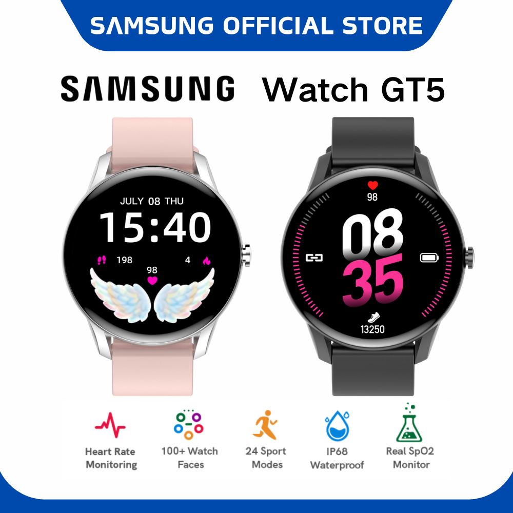 Original SAMSUNG Galaxy Smartwatch GT5 Sport Fitness Smart Watch Waterproof Bluetooth Jam Tangan Wan