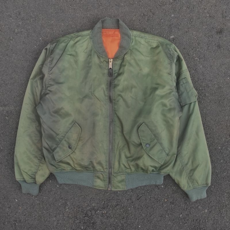 JAKET BOMBER FLYER MA 1 PHANTOM MILITARY REVERSIBEL BDU CWU US ARMY VESPA M65 M41 OG