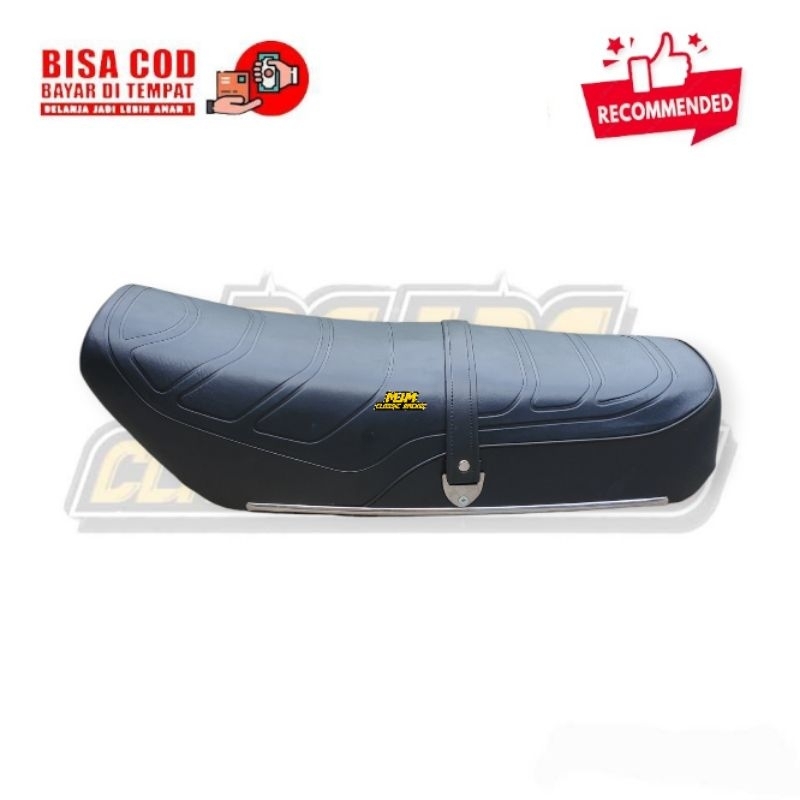 Jok Motor Honda Win Win100 Standart Sabuk Variasi Lis krom